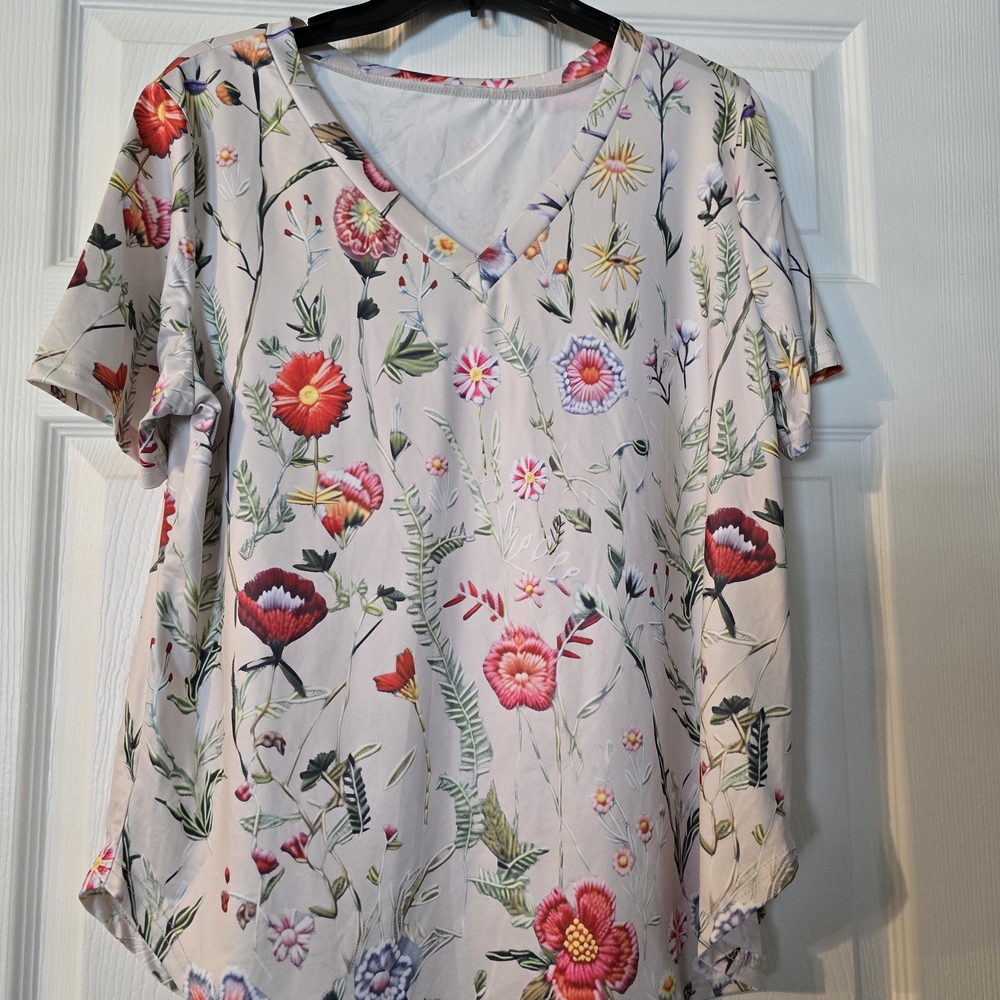 Bundle Of 4 Floral Red Women's Top